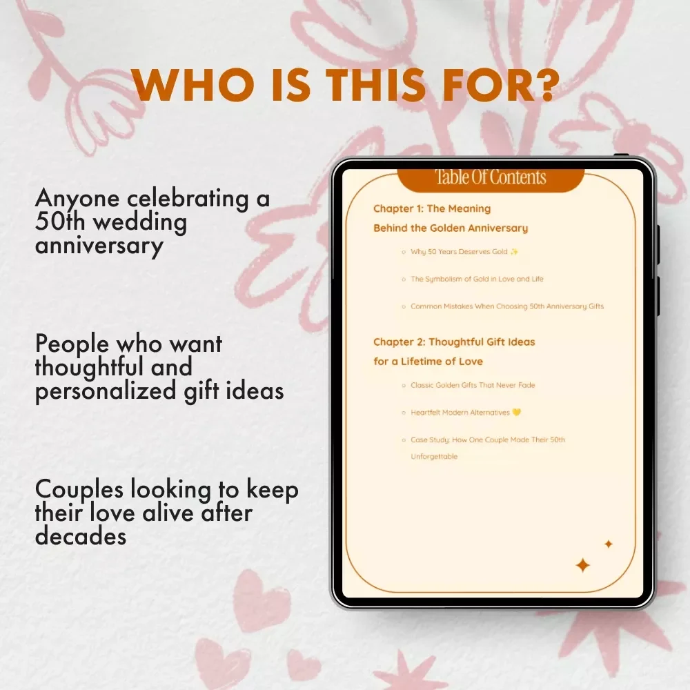Golden Moments: The Ultimate 50th Anniversary Gift Guide & Ideas eBook for Unforgettable Celebrations