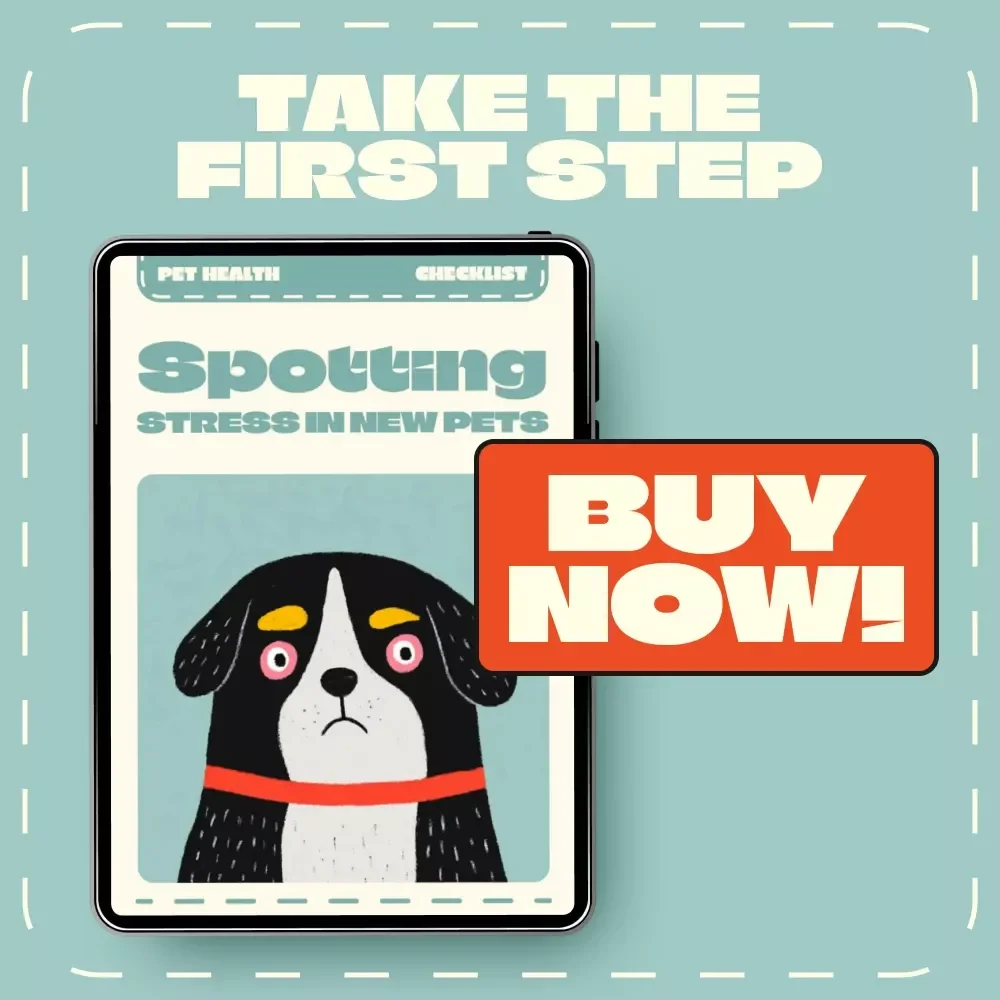 Spotting Stress in New Pets – Printable Pet Care Checklist | Signs of Stress in New Pets | Digital Download for Pet Parents & Animal Lovers
