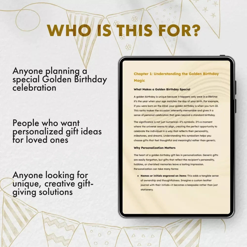 Golden Birthday Gifts: A Memorable Guide - Creative Ideas, Tips, and Personalization for the Perfect Gift