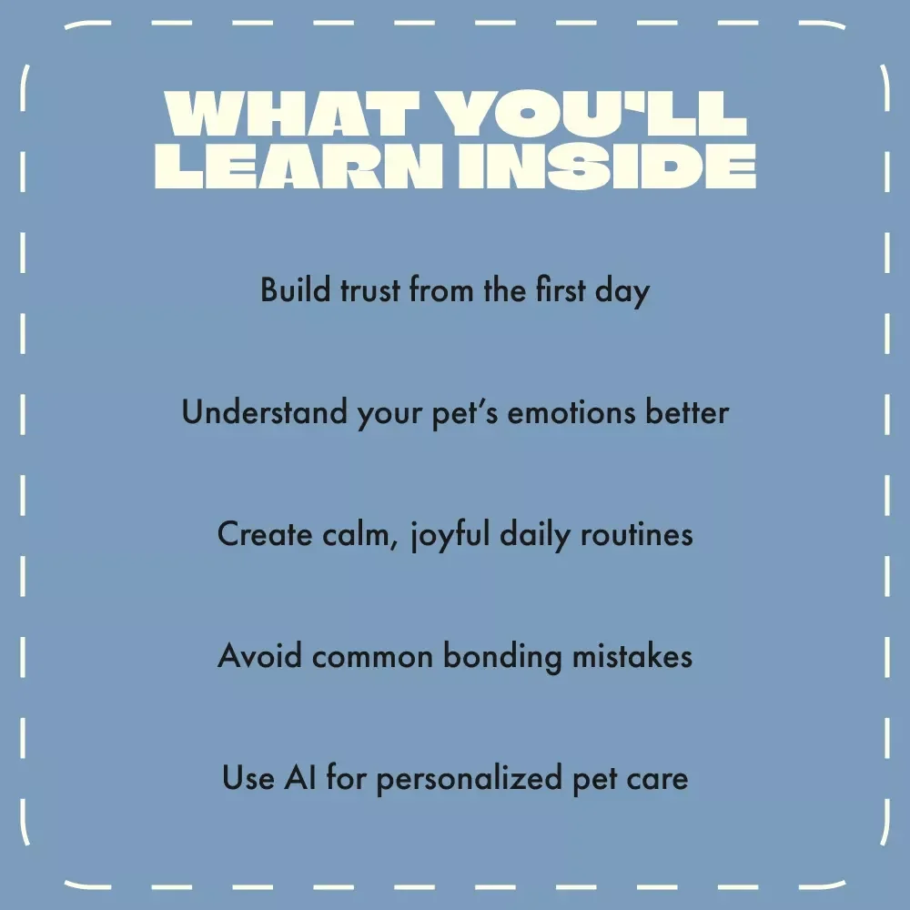 Heartfelt Tails | Pet Bonding Guide for Animal Lovers | Digital Download with Tips for Bonding with a Pet, Building Trust & Strengthening Your Connection