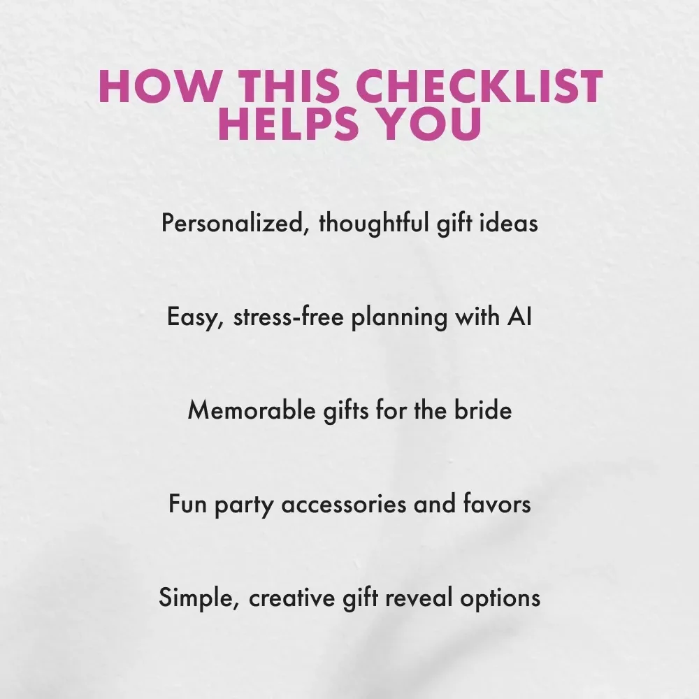 Bachelorette Bash Gift Checklist – Perfect Ideas for Bachelorette Party Gifts