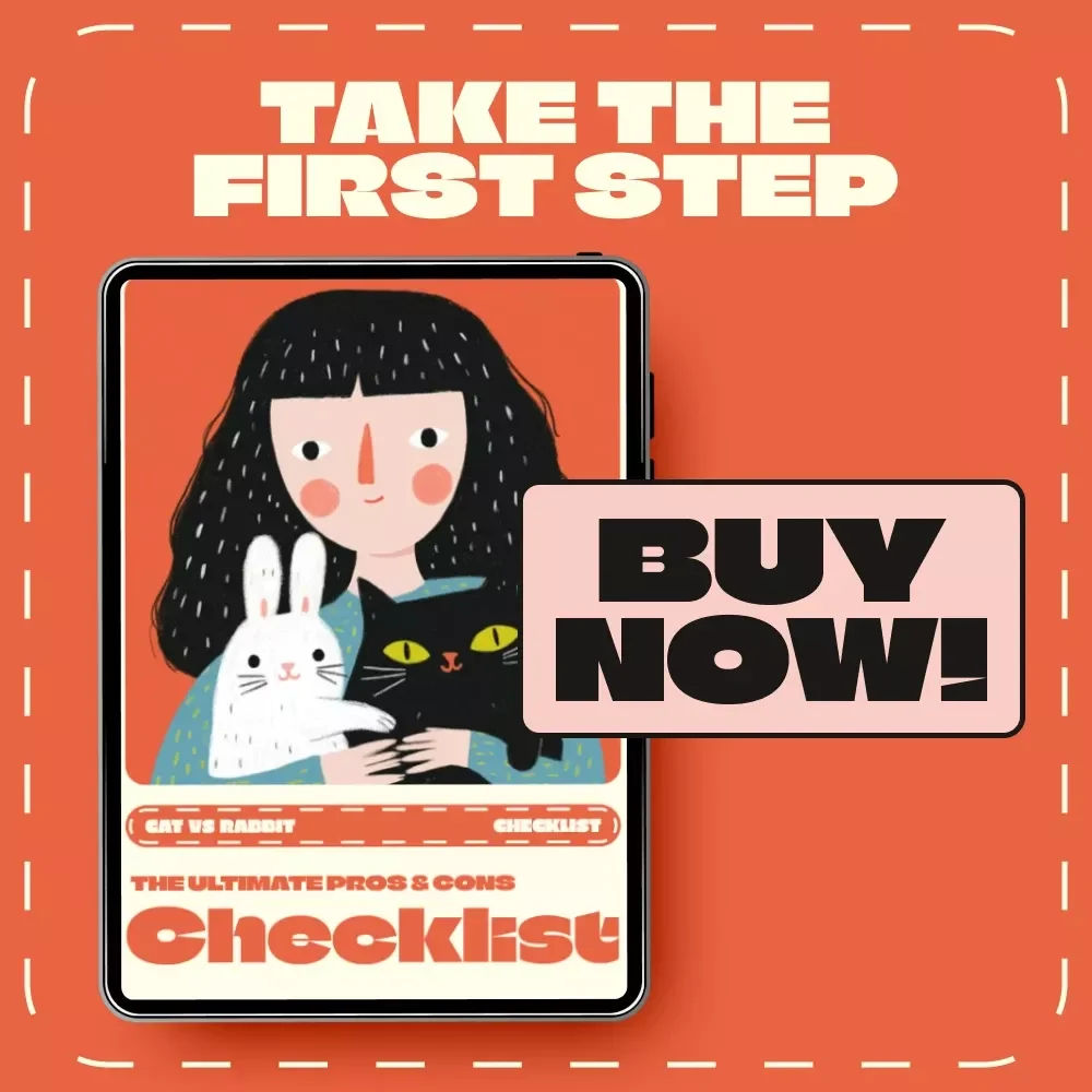 Cat vs Rabbit: The Ultimate Pros & Cons Checklist | Pet Owner’s Digital Guide | Instant Download | Cat vs Rabbit Pros and Cons Printable Decision Helper