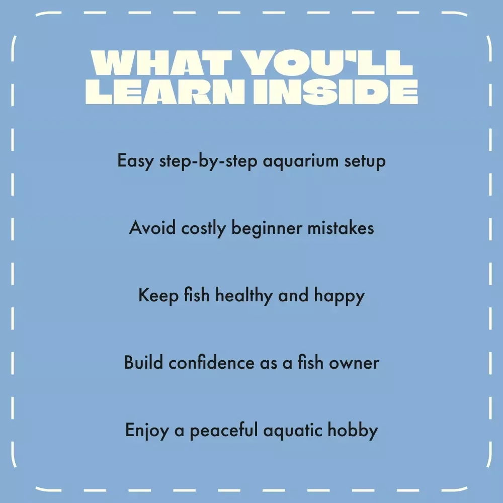 Your First Fish Tank Made Simple | Beginner’s Aquarium Guide | Digital Download eBook for New Fish Keepers | Step-by-Step Setup, Care & Maintenance Checklist