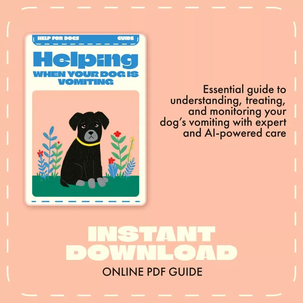 Helping When Your Dog is Vomiting | Dog Health eBook, Pet Care Guide, Digital Download for Dog Owners