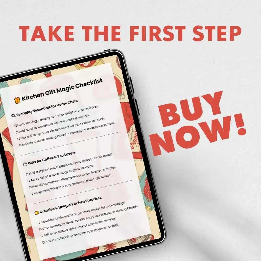 Kitchen Gift Magic Checklist – Perfect Gift Ideas for Home Chefs, Coffee Lovers & Baking Enthusiasts