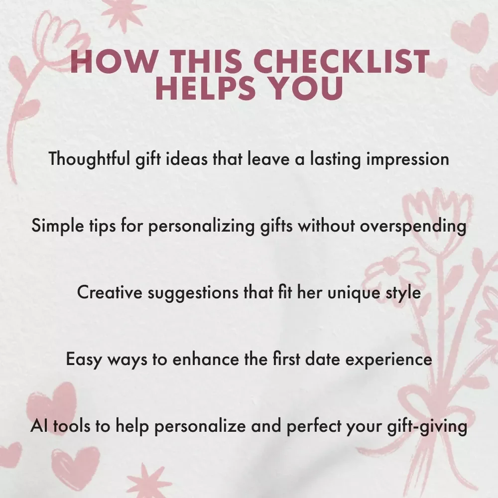The First Date Gift Checklist for Her: Thoughtful, Sweet, and Creative Gift Ideas for Her