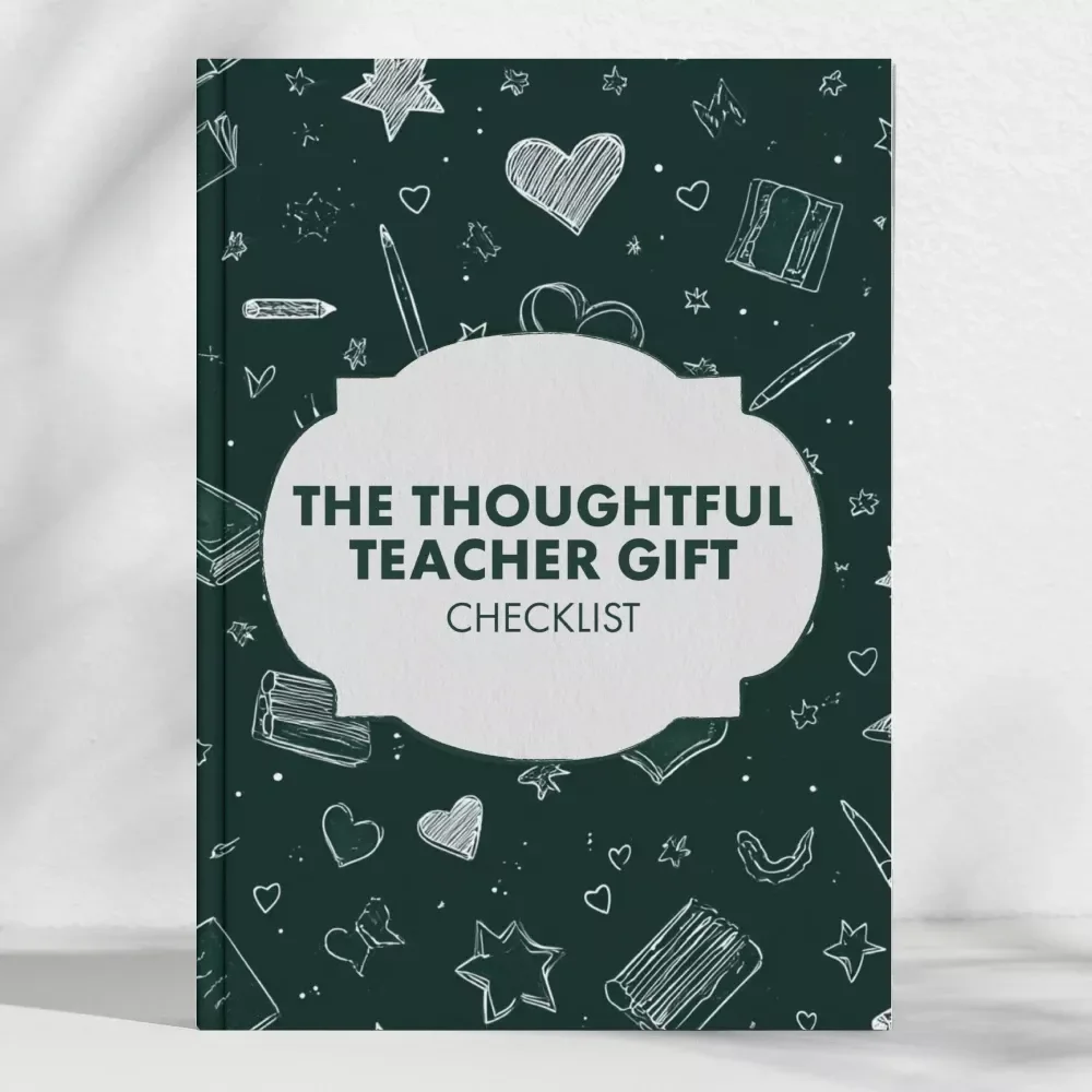 The Thoughtful Teacher Gift Checklist | Printable Thank You Gifts for Teachers | End of Year Teacher Appreciation Digital Download
