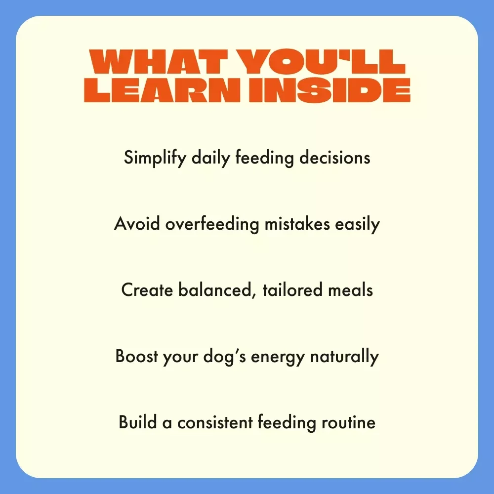 Feeding Your Dog Right | Digital Dog Nutrition Guide | Learn How Much to Feed a Dog | Personalized Feeding Plans & Portion Guide for Every Breed
