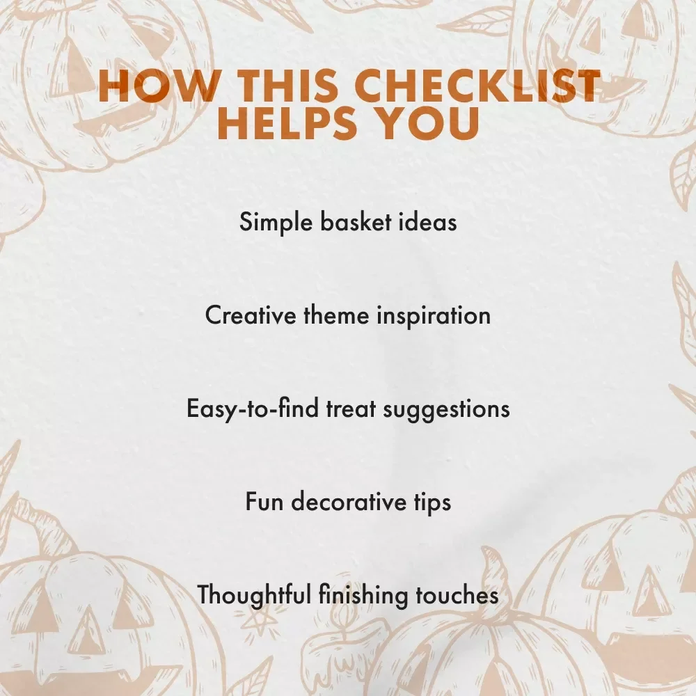 Spooktacular Halloween Gift Basket Checklist – Perfect for Halloween Gift Baskets, Creative Ideas, and Spooky Fun