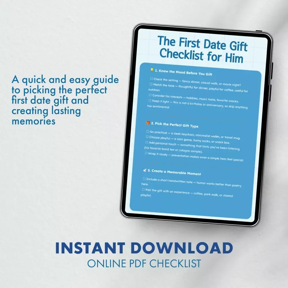 The First Date Gift Checklist for Him: Perfect First Date Gifts for Him