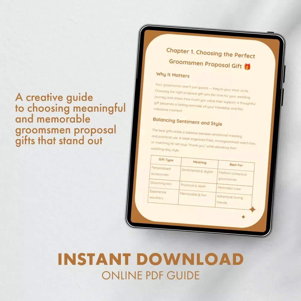 Forever Crew: The Ultimate Groomsmen Proposal Gifts Guide – Creative Ideas, Tips, and Prompts for a Memorable “Yes!”