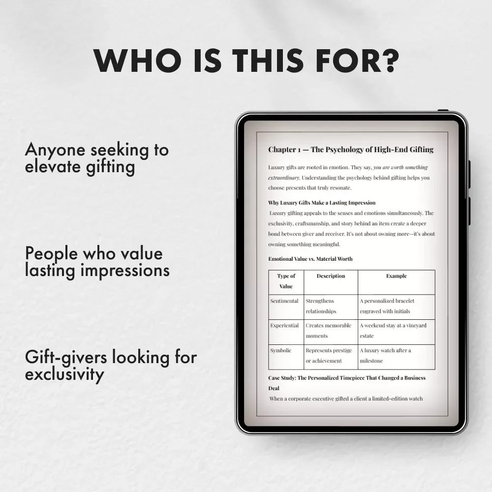 Gifts That Whisper Luxury: A Guide to High-End Holiday Gifting