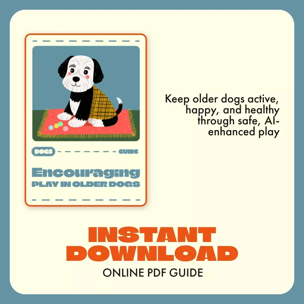 Encouraging Play in Older Dogs | Digital Guide for Dog Owners | How to Encourage Play in Older Dogs Using Gentle Games, Mental Stimulation, and Smart AI Tools