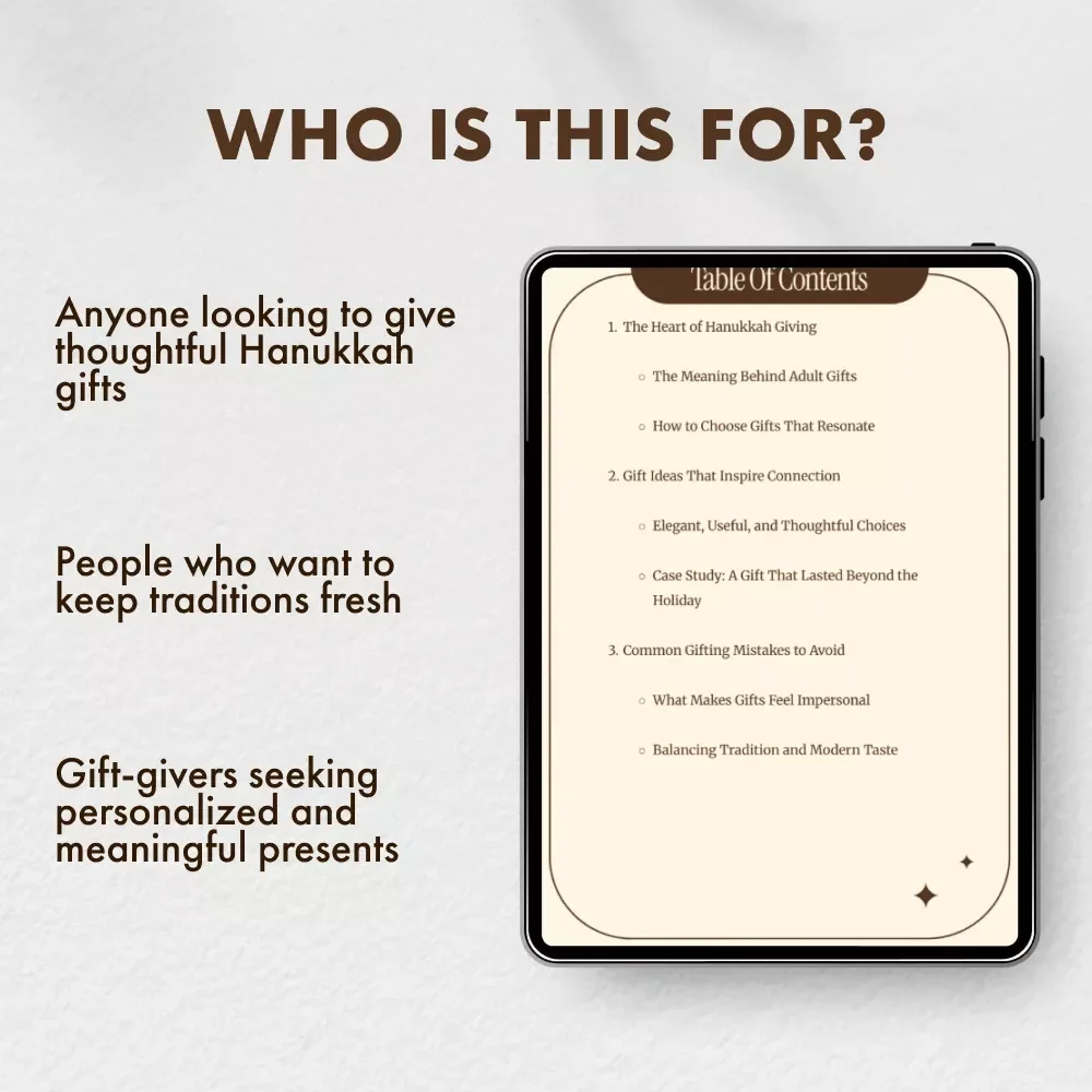 Meaningful Hanukkah Gifts for Adults: A Guide to Thoughtful, Personalized Holiday Giving