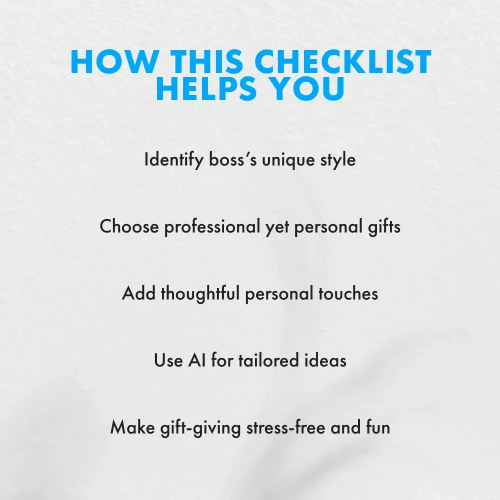 The Holiday Gift Checklist for Your Boss: Perfect Gift Ideas for Your Boss This Holiday Season