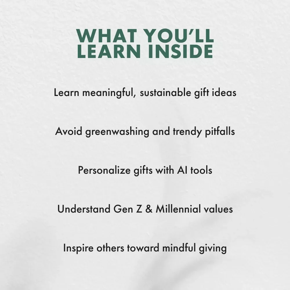 Eco-Friendly Ideas for Gen Z and Millennials | Sustainable Gift Guide eBook | Eco-Friendly Gift Options for Gen Z vs Millennials | Digital Download for Conscious Shoppers