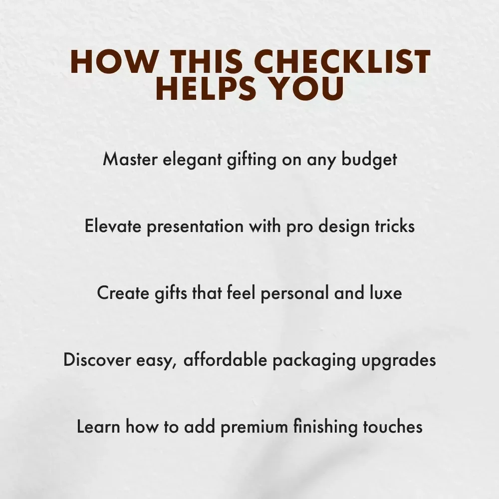 Luxe on a Budget: How to Make Any Gift Feel Luxury | Printable Checklist | Gift-Giving Guide for Elegant Gifting on a Budget | Digital Download for Thoughtful, Sophisticated Presents