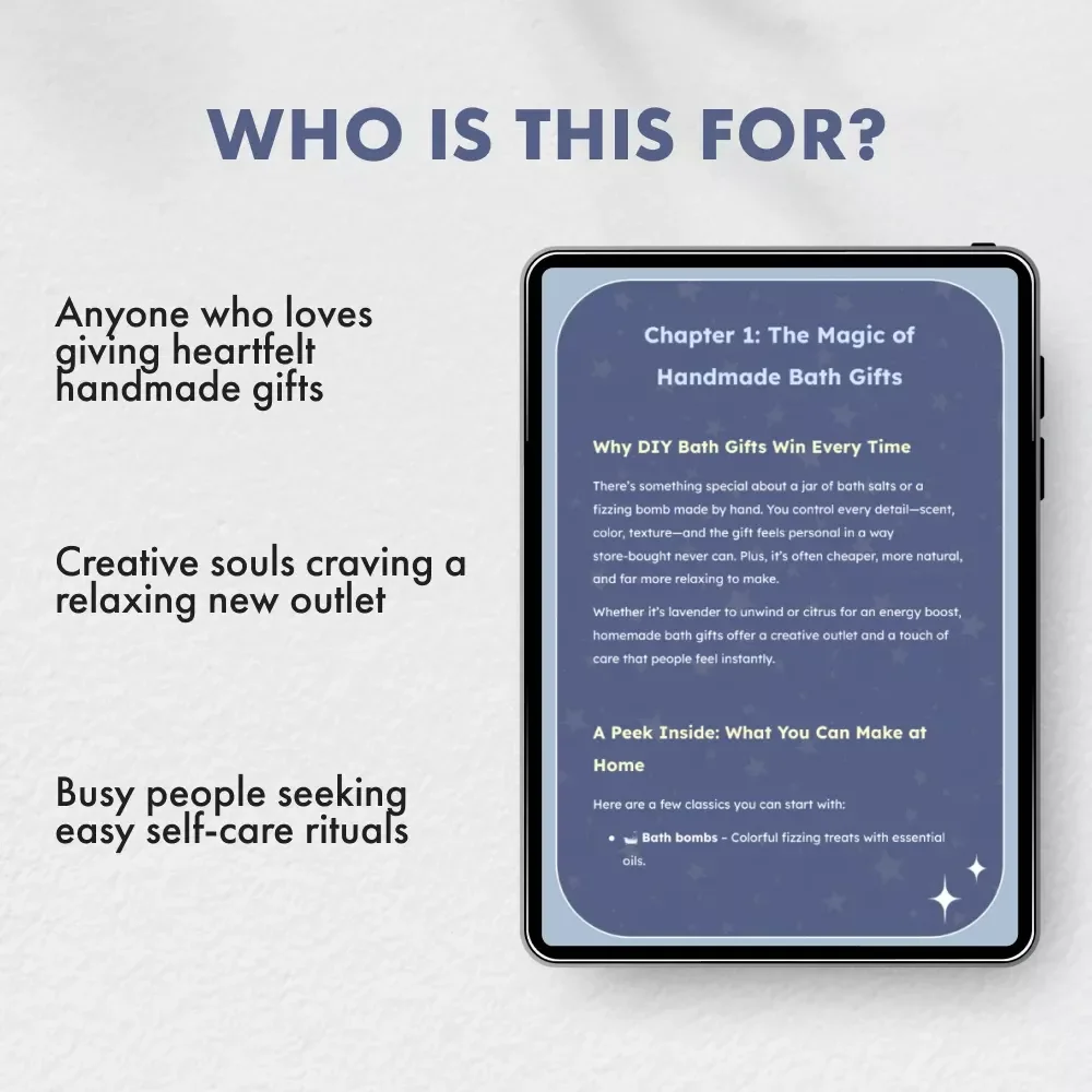 Crafting Bath Gifts That Feel Like a Hug | How to Create Homemade Bath Gifts | DIY Bath Bombs, Salts & Body Butter Guide for Relaxation and Gifting