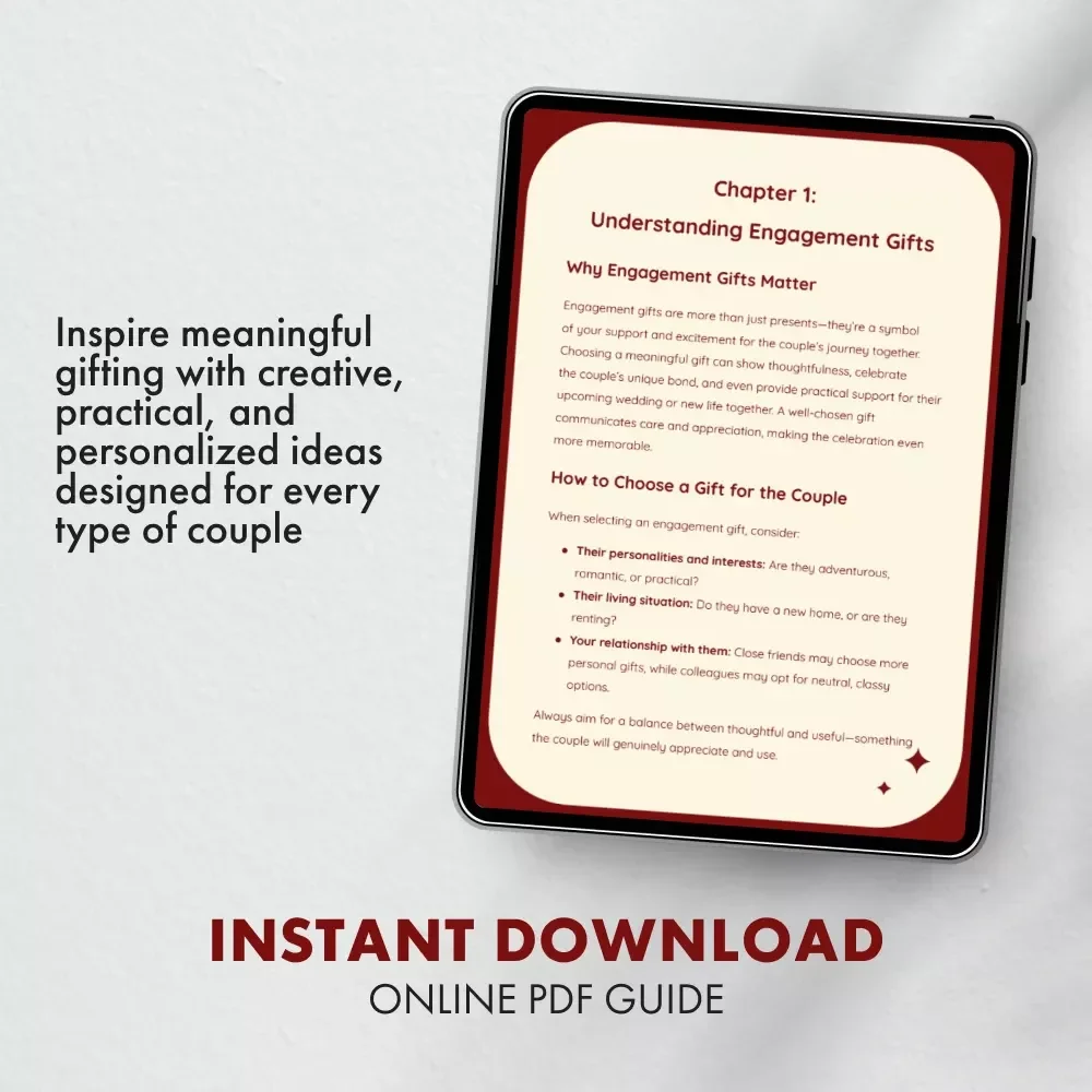 Thoughtful Ideas & Creative Gifts for Couples | Engagement Gifts for Couples | Digital eBook for Meaningful, Personalized & Unique Gift Inspiration
