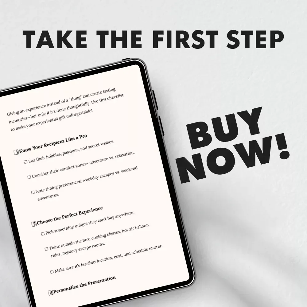 The Checklist for Giving Experiential Gifts That Actually Wow - Ultimate Guide to Memorable Experiences