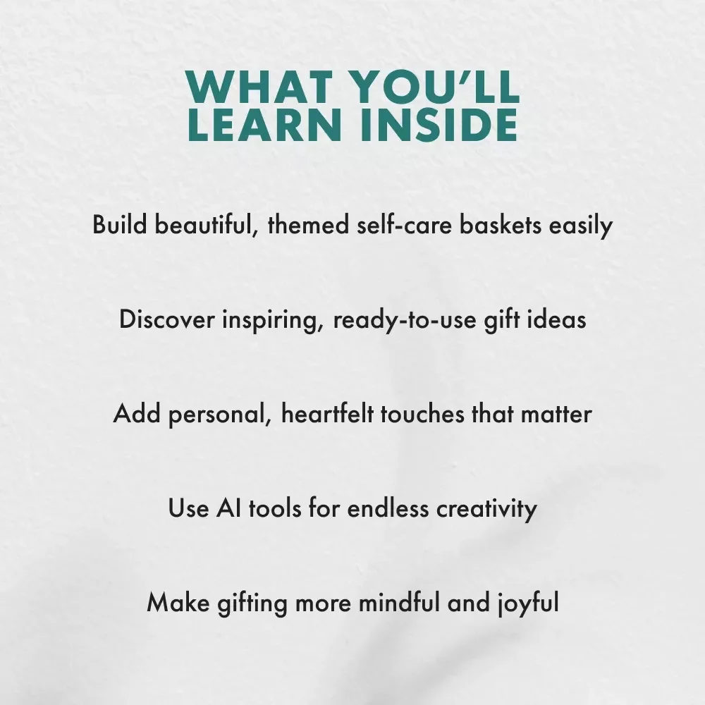The Art of the Self-Care Gift Basket | DIY Gift Basket Guide | Printable eBook for Mindful Gifting & Relaxation | Digital Download Self-Care Gift Ideas for Her, Friends, and Loved Ones