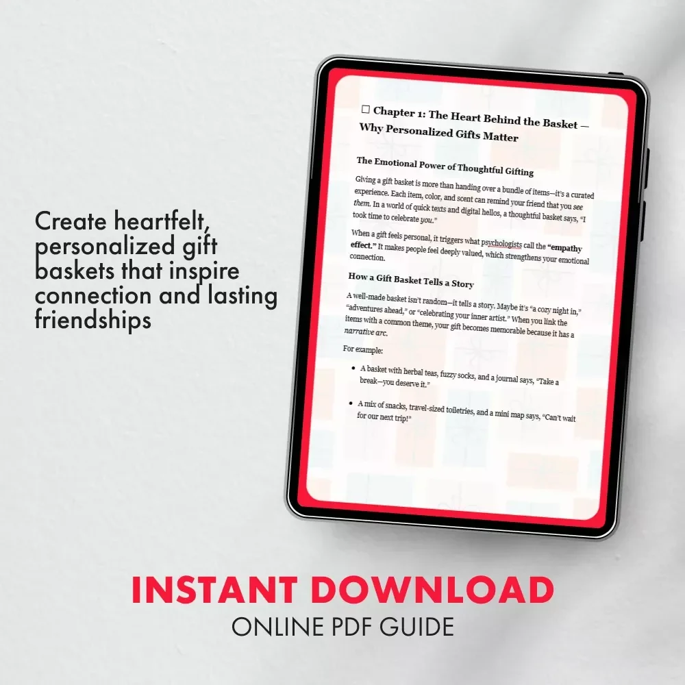 Creative Basket Ideas to Delight Your Friends | Digital Guide for Unique and Personalized Gifting | Best Gift Basket Ideas for Friends
