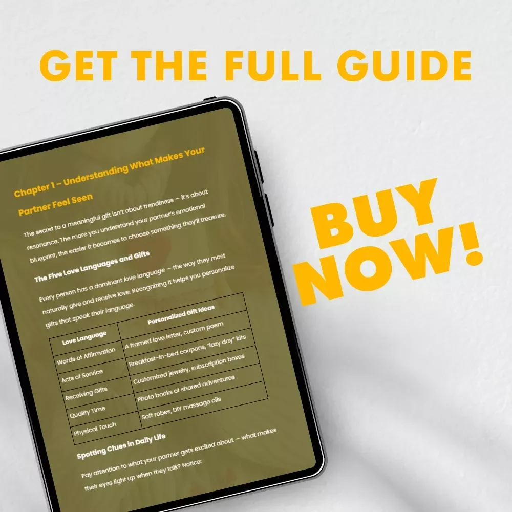 Turning Ordinary Gifts into Heartfelt Memories – How to Personalize Gifts for Your Partner | Romantic Gift Ideas eBook | DIY, Meaningful, and AI-Powered Personalization Guide