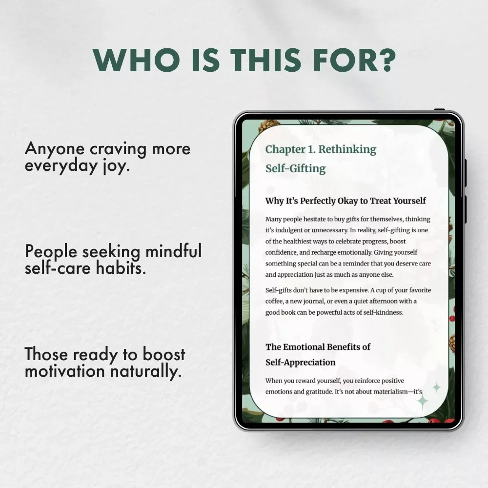 Why Buying Yourself a Gift Is a Great Idea | Self-Gifting eBook | Self-Care, Motivation & Emotional Wellness Guide | Digital Download | Can I Buy a Gift for Myself?