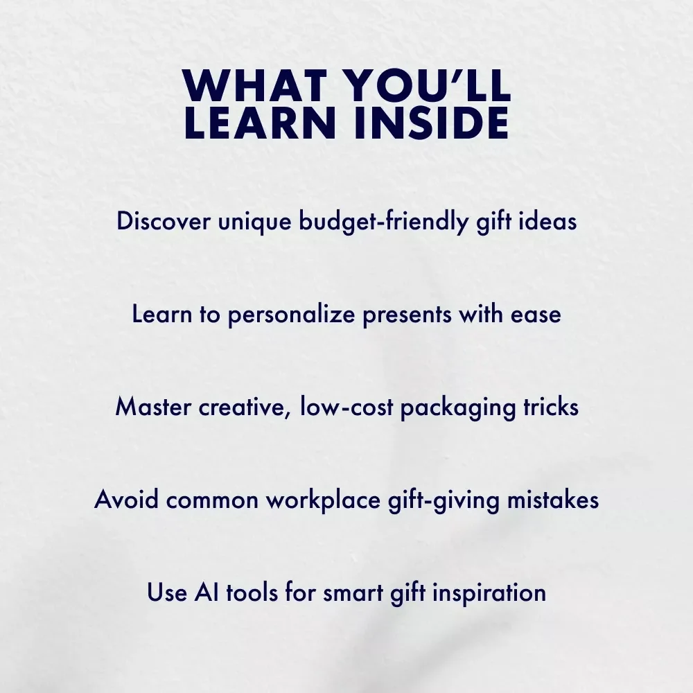 Smart and Thoughtful Gifts for Coworkers | How to Find Affordable Gifts for Coworkers | Printable Digital Guide, eBook & Checklist for Office Gift Ideas