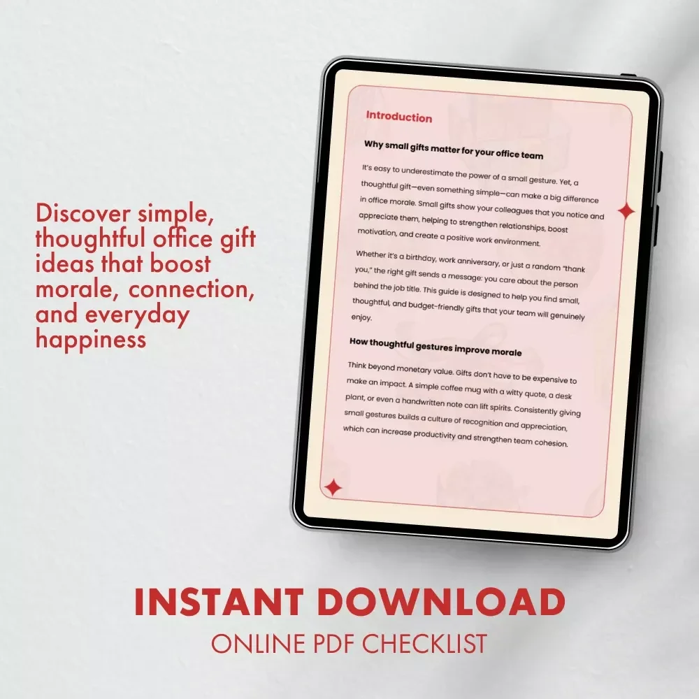 Small Office Surprises That Make Big Smiles | Digital Guide for How to Find Small Gifts for Your Office Team | Thoughtful Employee Appreciation & Team Morale Ideas