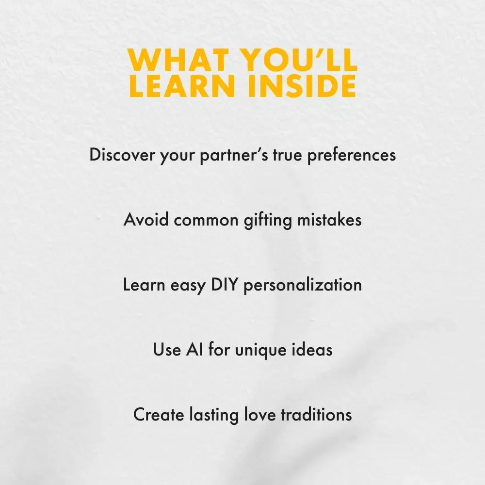 Turning Ordinary Gifts into Heartfelt Memories – How to Personalize Gifts for Your Partner | Romantic Gift Ideas eBook | DIY, Meaningful, and AI-Powered Personalization Guide