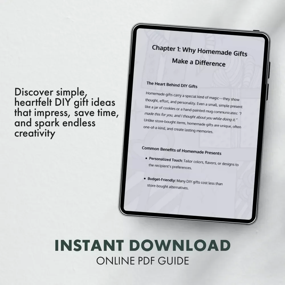 Easy DIY Gifts That Wow Without the Stress | How to Make Easy Homemade Gifts | Digital Guide for Thoughtful, Quick, and Creative Presents