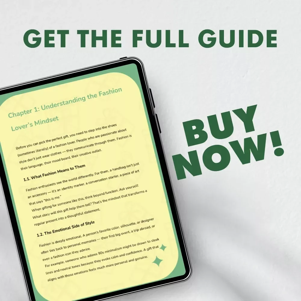 Wrapped in Style: A Smart Guide to Gifting for the Fashion-Minded | Digital Download Guide on How to Find Gifts for Someone Who Likes Fashion | eBook for Stylish Gift Giving