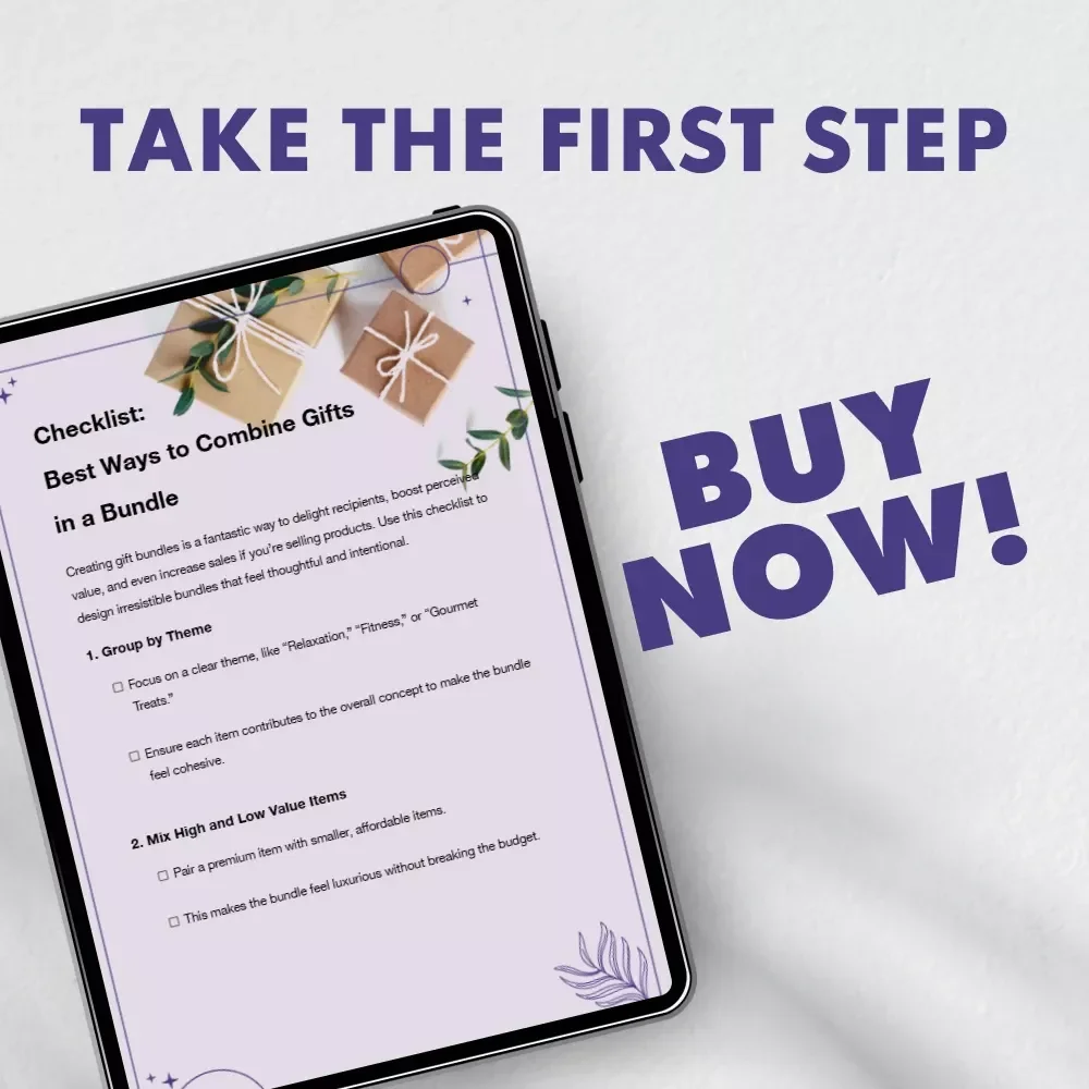 Checklist: Best Ways to Combine Gifts in a Bundle | Digital Download for Creative Gift Bundling Ideas, Themed Gift Sets & Thoughtful Present Inspiration