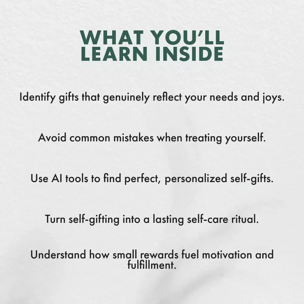 Why Buying Yourself a Gift Is a Great Idea | Self-Gifting eBook | Self-Care, Motivation & Emotional Wellness Guide | Digital Download | Can I Buy a Gift for Myself?