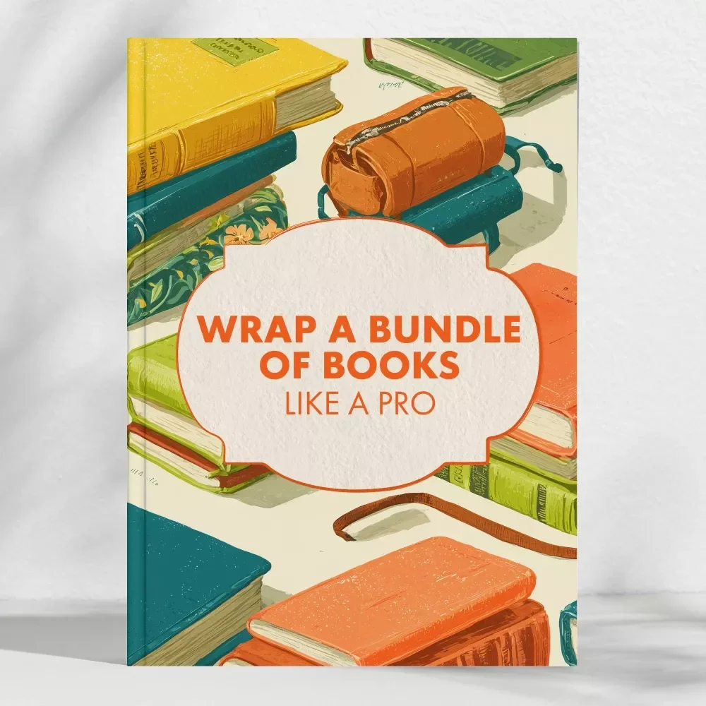 How to Wrap a Bundle of Books Like a Pro | Printable Gift Wrapping Guide, eBook, Digital Checklist for Book Lovers, DIY Book Gift Presentation Tutorial