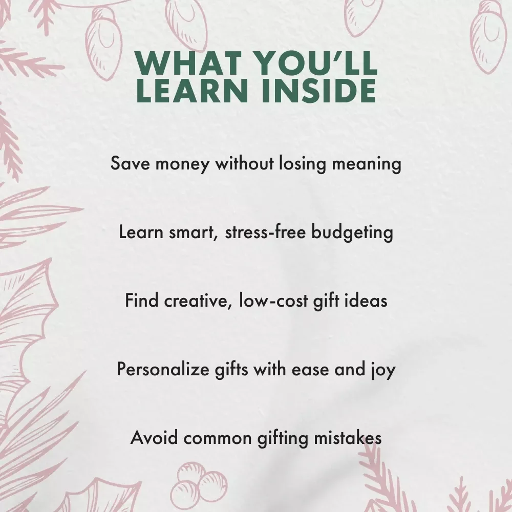 Heartfelt Gifts, Smart Budget: A Guide to Thoughtful Giving | How to Pick a Thoughtful Gift on a Budget | Meaningful Gift Ideas for Every Occasion | Digital Download eBook for Mindful Givers