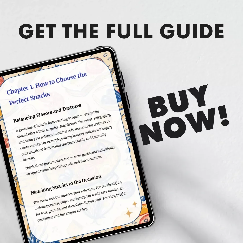 Snack Bundles Made Easy | How to Make a Snack Gift Bundle | DIY Snack Gift Guide for Creative Gifting & Small Business Ideas