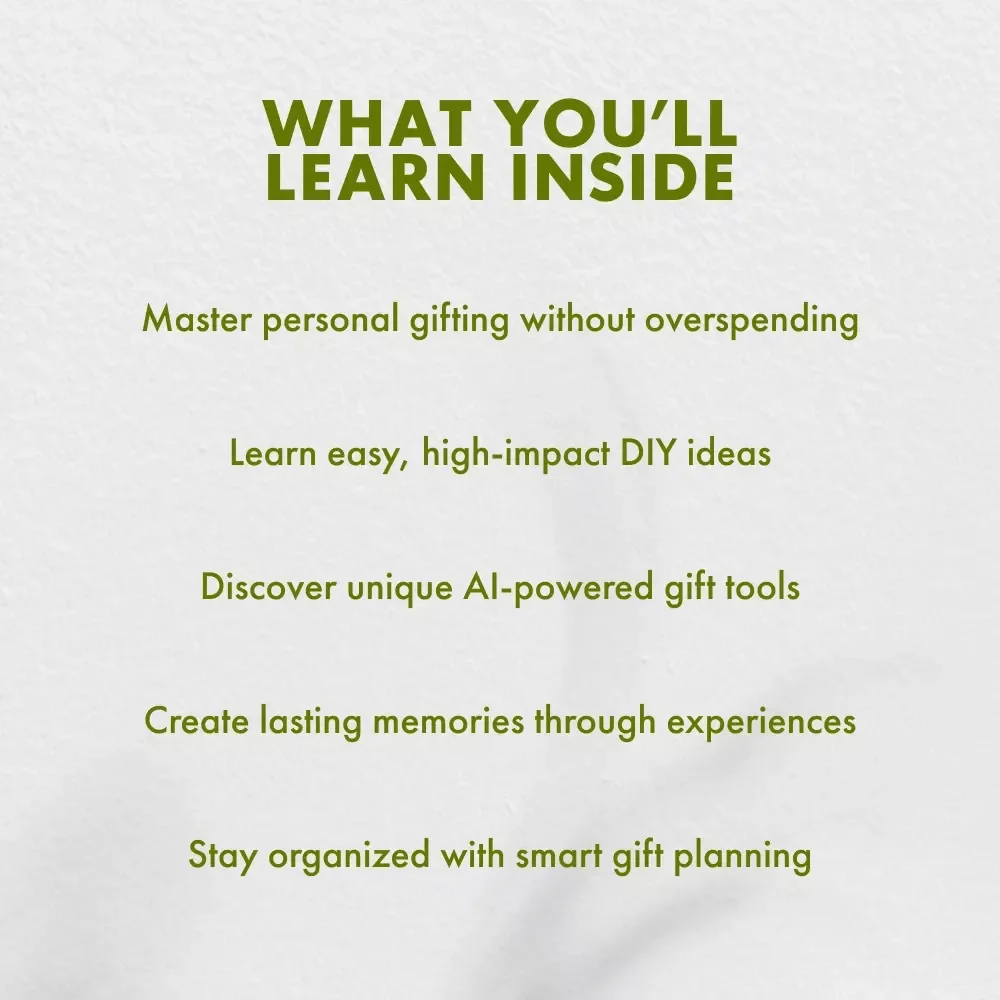 Thoughtful & Thrifty: Creative Gifts That Feel Priceless | eBook Guide for Meaningful, Budget-Friendly Gift Ideas | Tips for Inexpensive Gifts That Feel Personal