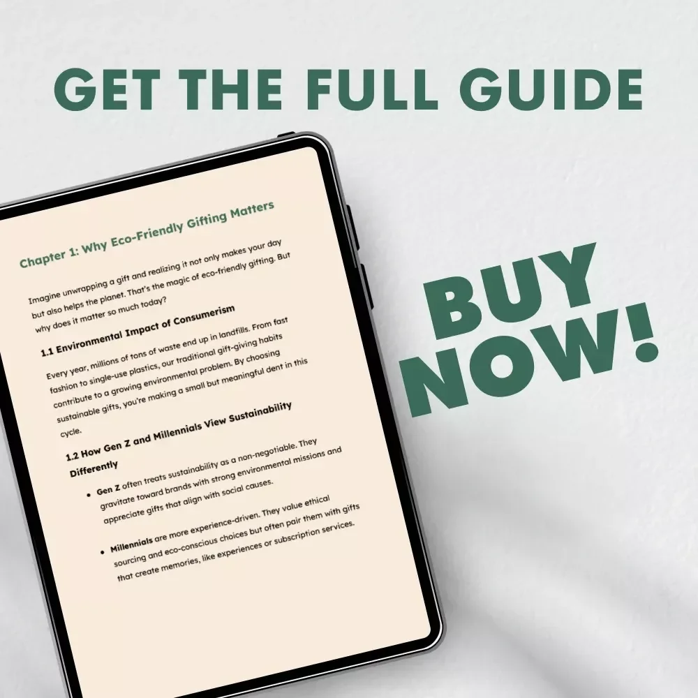 Eco-Friendly Ideas for Gen Z and Millennials | Sustainable Gift Guide eBook | Eco-Friendly Gift Options for Gen Z vs Millennials | Digital Download for Conscious Shoppers