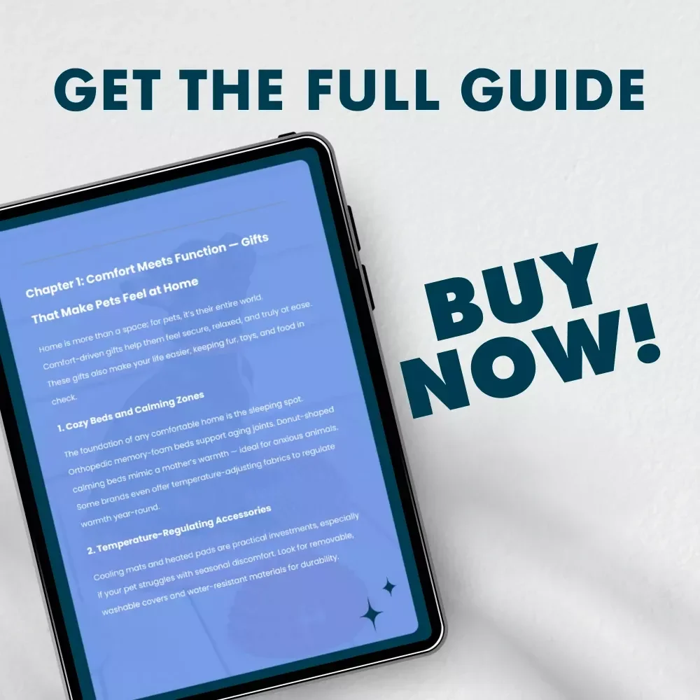 Practical Gifts for Your Pets | Digital eBook for Pet Owners | Practical Gifts for Pets Guide | Thoughtful Pet Gift Ideas for Comfort, Play, Grooming, Feeding & Safety
