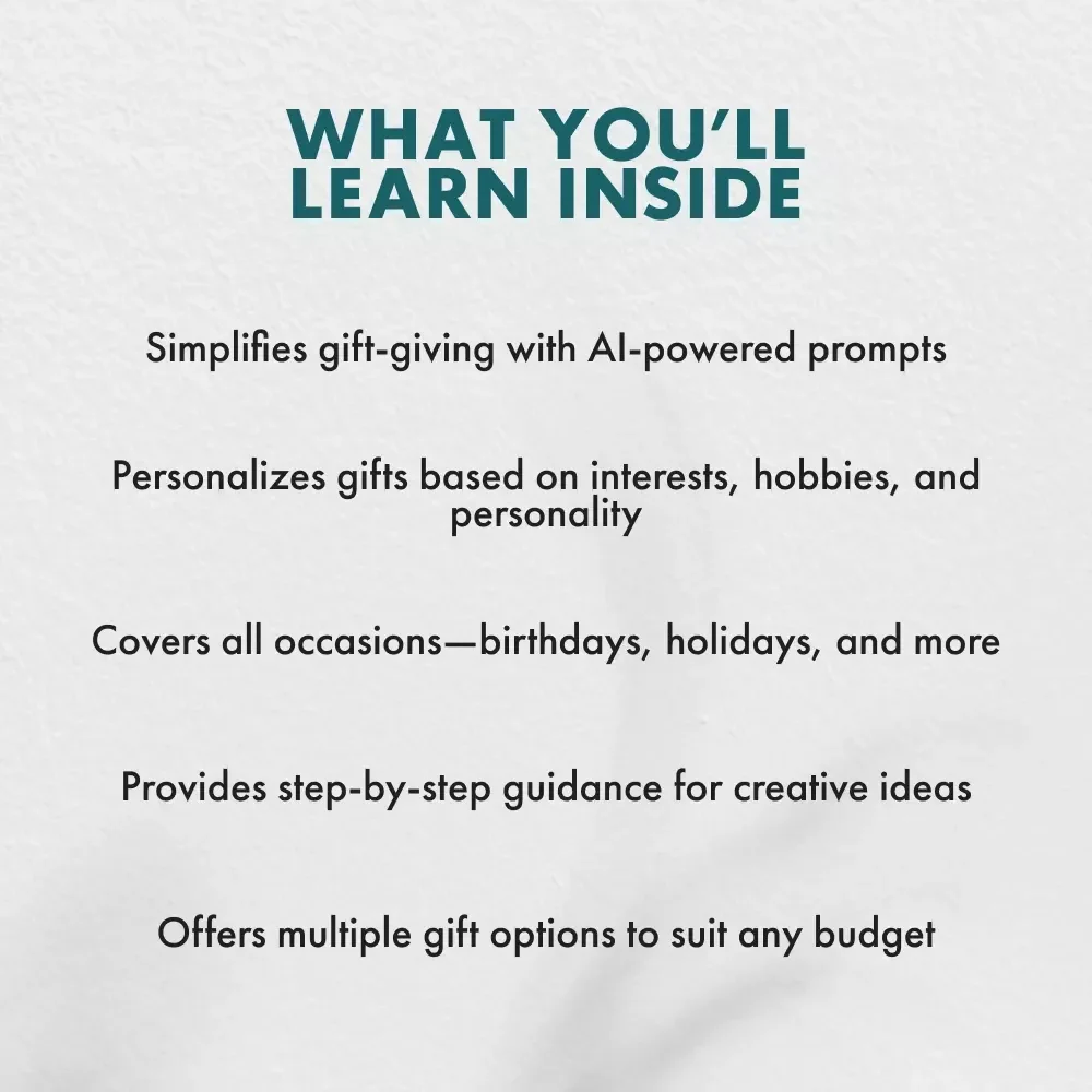 The Ultimate AI Gift Idea Prompt Checklist: Perfect Personalized Gift Ideas Every Time
