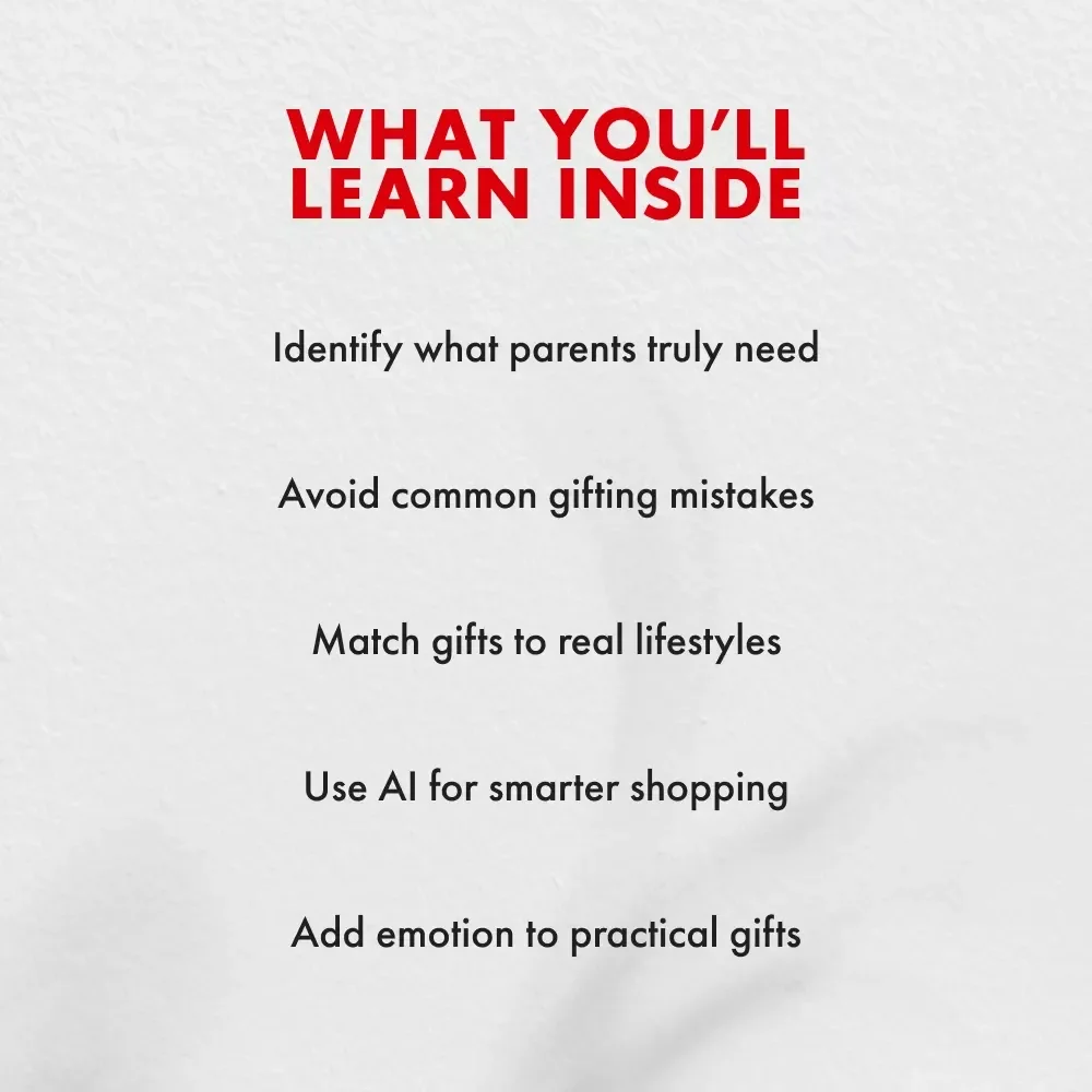 Gifts for Parents That Make Sense | Practical Gift Ideas eBook | How to Pick Practical Gifts for Parents | Thoughtful Guide for Choosing Useful, Meaningful Presents