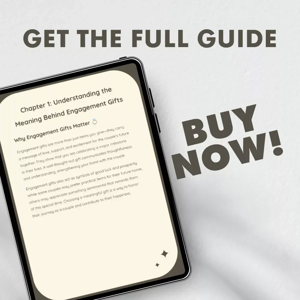 Perfect Engagement Gifts Made Simple | Engagement Gifts Guide | Digital Download eBook for Gift Inspiration & Ideas