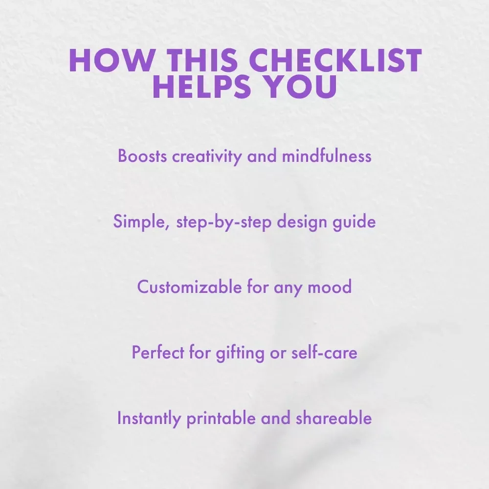 The Treat Yourself Coupon Maker’s Checklist | How to Make a Printable Treat Yourself Gift Coupon | Self-Care DIY Coupon Template & Digital Download