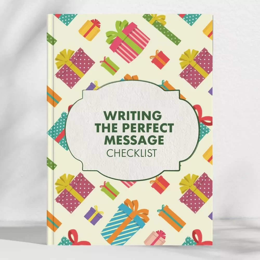 A Checklist for Writing the Perfect Message | Digital Download for Thoughtful Gift Notes | Best Phrases for Gift Notes & Meaningful Messages