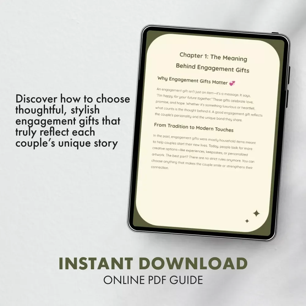 Finding the Perfect Engagement Gift | Digital Guide for Thoughtful Gift Givers | What is a Good Engagement Gift? eBook for Couples, Friends & Family