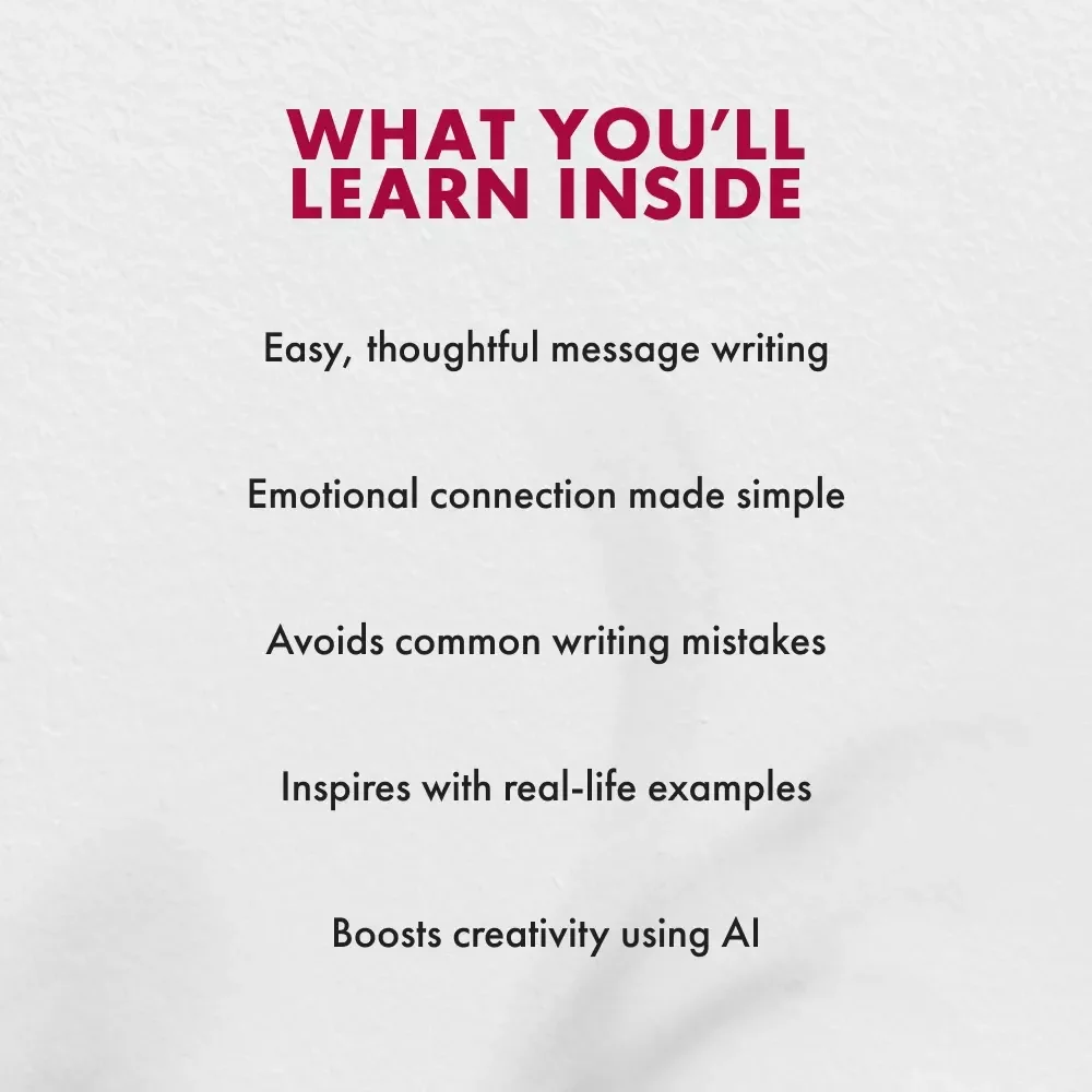 Heartfelt Words | eBook Guide with Tips for Gift Notes for Family Members | Meaningful Messages, Emotional Writing Prompts & Creative Inspiration for Every Occasion