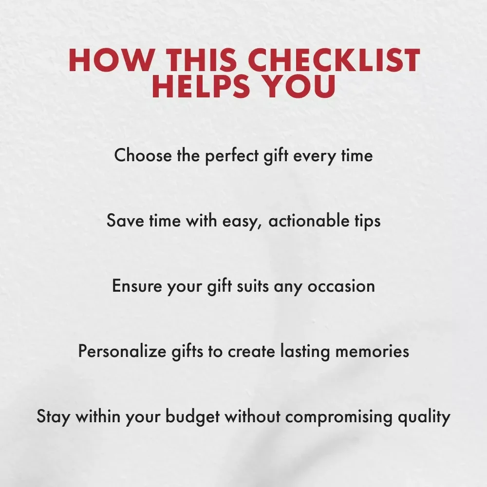 The “What to Ask Before Buying a Gift” Checklist – Essential Guide to Perfect Gift Giving