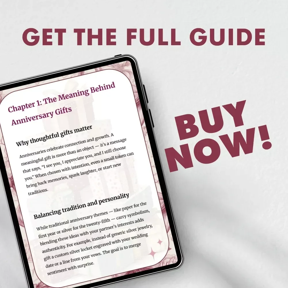 Timeless Surprises for Every Anniversary | Digital Guide with Creative Tips for Anniversary Gifts, Unique Ideas & Heartfelt Inspiration